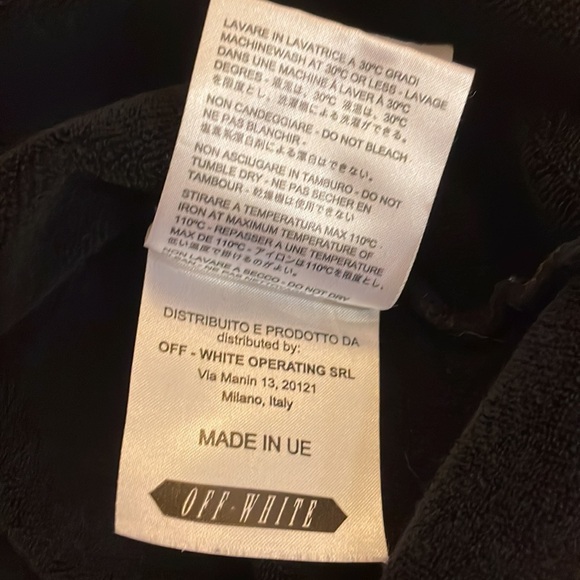 *RARE* OFF-WHITE c/o VIRGIL ABLOH Flower Power Black Oversized Hoodie Sweatshirt - Picture 7 of 7